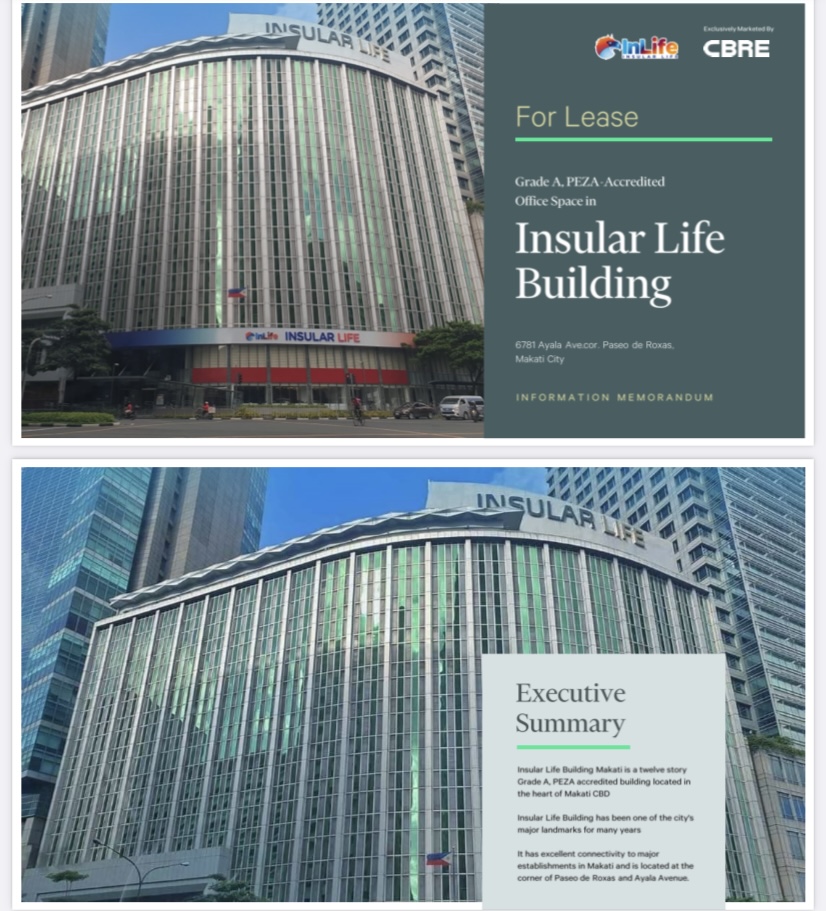 For Rent Insular Life Building in Makati